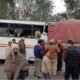 Three cops killed, 18 hurtas bus rams parked truck